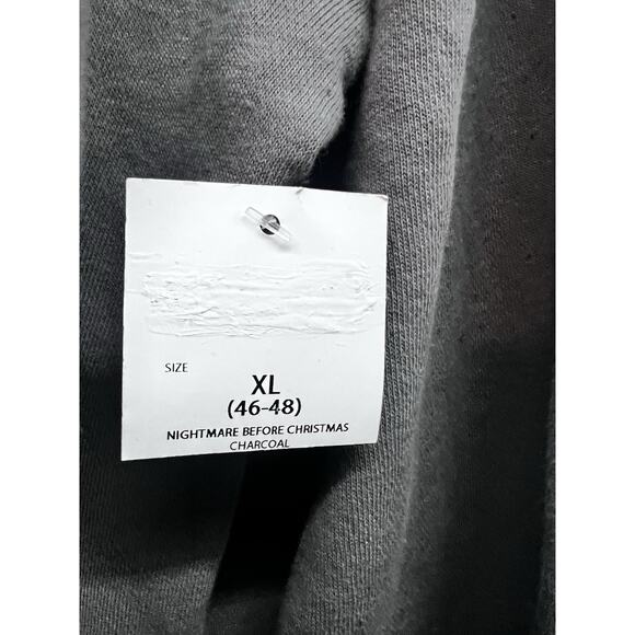 Disney Nightmare Before Christmas Gray Graphic Pullover Hoodie Sweatshirt XL New - Picture 5 of 9